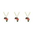 thumbnail image 2 of Baohd à la Mode Déclaration Pièce Collier avec Afrique Carte Pendentif Léger Kenya 3Set, 2 of 6