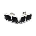 thumbnail image 1 of Car Muffler Rear Tips Trim Replace Exhaust Tips For Sport 2014-2021 Silver, 1 of 5