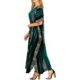 thumbnail image 2 of HAPPY BAY Women's Relaxed Fit Caftan Long Evening Gown Loungewear Dashiki House Dresses for Women 2X-3X Forest_AC168, 2 of 4