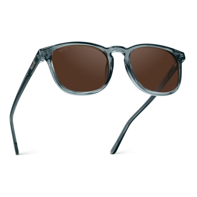 WMP Eyewear - Gafas de sol cuadradas redondeadas, modernas y polarizadas para hombre