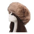 thumbnail image 5 of Eoperou Women Hat Faux Fur Empty Top Elasticity Solid Color Thickened Headband Autumn Winter Fluffy Windproof Hat Riding Supplies, 5 of 8