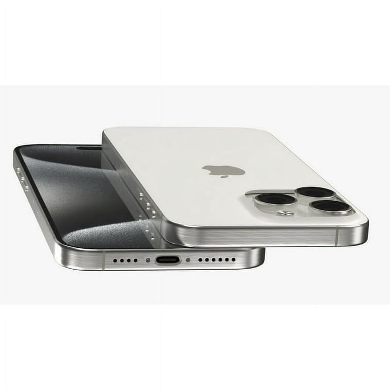 Restored Apple iPhone 15 Pro 512GB - White Titanium (Factory Unlocked)  (Refurbished) 