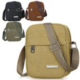 thumbnail image 1 of Mochila vintage para hombre, bolso bandolera de lona, bolso de lona sencillo y moderno para hombre, 1 of 4