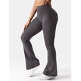thumbnail image 3 of Leggins YEOREO Brittany Flare con bolsillos para mujer, color gris oscuro, 3 of 6