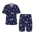 thumbnail image 1 of Fotbe Bicycle1 Pijama Estampada de 2 Piezas para Niños – Ropa de Dormir de Manga Corta Cómoda para Niños y Niñas, Camiseta y Shorts de Algodón-Small, 1 of 6
