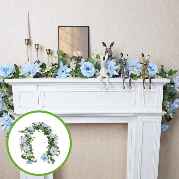 CaiYueKe Artificial Vines Greenery Garland Faux Eucalyptus Leaf Vine Wedding Arch Backdrop Party Home Decor Hanging Fake Plants for Wall Decorations