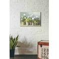 thumbnail image 2 of Epic Graffiti  'White Geraniums Crop' by Danhui Nai, Giclee Canvas Wall Art - Green 26" x 18", 2 of 2