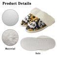 thumbnail image 6 of Chririnla Cartoon Panda Print Cotton Slippers with Fur Edges House Slippers for Women Winter Home Shoes with Fur Edges Fit Winter Home, 6 of 7