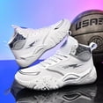 thumbnail image 5 of Shoes for Men Yin-yang Dual-color Breathable Flying Woven Upper Basketball Shoes, Wear-resistant Rubber Anti-slip Outsole - High-top Basketball Shoes, 5 of 9
