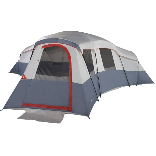 Ozark Trail 20 Person 4 Room Cabin Tent With 3 Separate Entrances Walmart Com Walmart Com