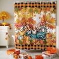 thumbnail image 4 of Shower Curtains for Bathroom-72"x78",Rustic Gnome Truck Plant Waterproof Bath Curtain Grommet Shower Curtain Set, 4 of 7