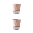 thumbnail image 1 of Youkk PP Convenient And Practical Self Watering Flower Pot For Lazy Gardeners And Split For Practicality Pink transparent bot king-size 2Set, 1 of 6