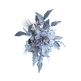 thumbnail image 4 of Guirnaldas florales decorativas de flores artificiales para fondo de boda, elegantes y hechas a mano Azul, 4 of 9