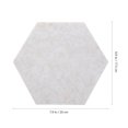 thumbnail image 2 of GAXIRE 1ensemble Tableau Décoratif en Feutre Beige Mural Hexagonal pour Rappel de Mémo d'Information, 2 of 6