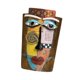 thumbnail image 4 of Maceta con forma de cabeza maya colorida, multifuncional, decorativa y con drenaje. Tamaño S, 4 of 9