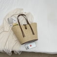 thumbnail image 4 of Bolso Elegante Con Asa Superior Bolsos Playa Verano Mano Tejido para Mujer Viajes Y, 4 of 9