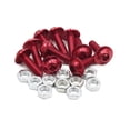 thumbnail image 1 of 10Pcs Hex Tornillos Tuercas M6x20 Aluminio Rojo paraMoto Carenado de Cabeza Hueca, 1 of 1