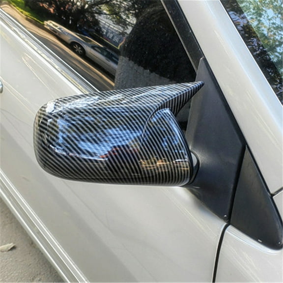 Phyun 1Pair Carbon Fiber Look Car Rearview Mirror Cap Cover Trim For Toyota Corolla 2007-13