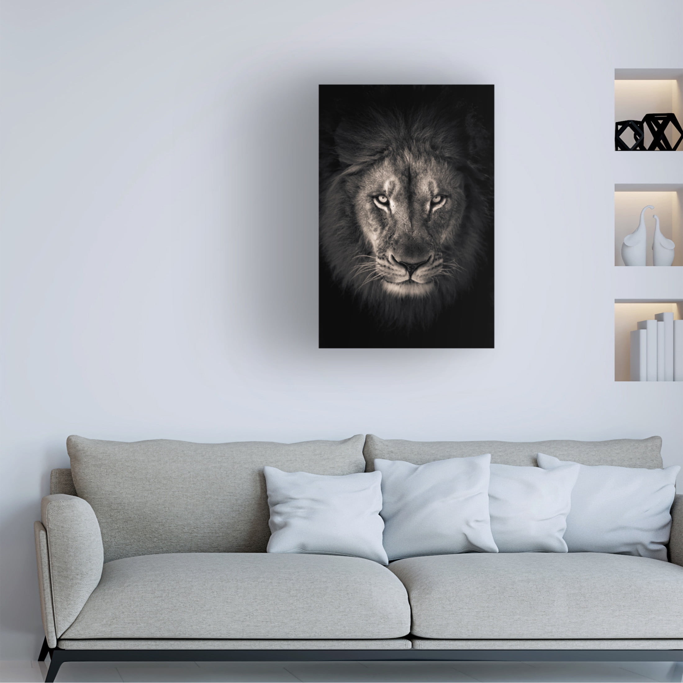 Trademark Fine Art Alex Zhao  The king Canvas Wall Art