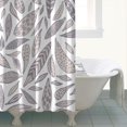 thumbnail image 5 of Extra Long Boho Shower Curtain 72x84 Inches - Vintage Floral & Tropical Leaves Pattern, Waterproof Bohemian Bathroom Decor with 12 Hooks, Tribal Rustic Style, 5 of 5