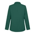 thumbnail image 5 of Uooqdmx Blazers for Women Suits Solid Colour Lapel Pocket Suit Jacket Blazers for Women Business Casual Green 2XL, 5 of 7