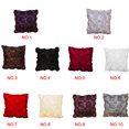 thumbnail image 3 of Inteprter Funda de almohada decorativa para sofá con diseño de flores rosas, funda de almohada decorativa con cremallera para sofá, fundas de Kits de decoración para fiestas negro, 3 of 6
