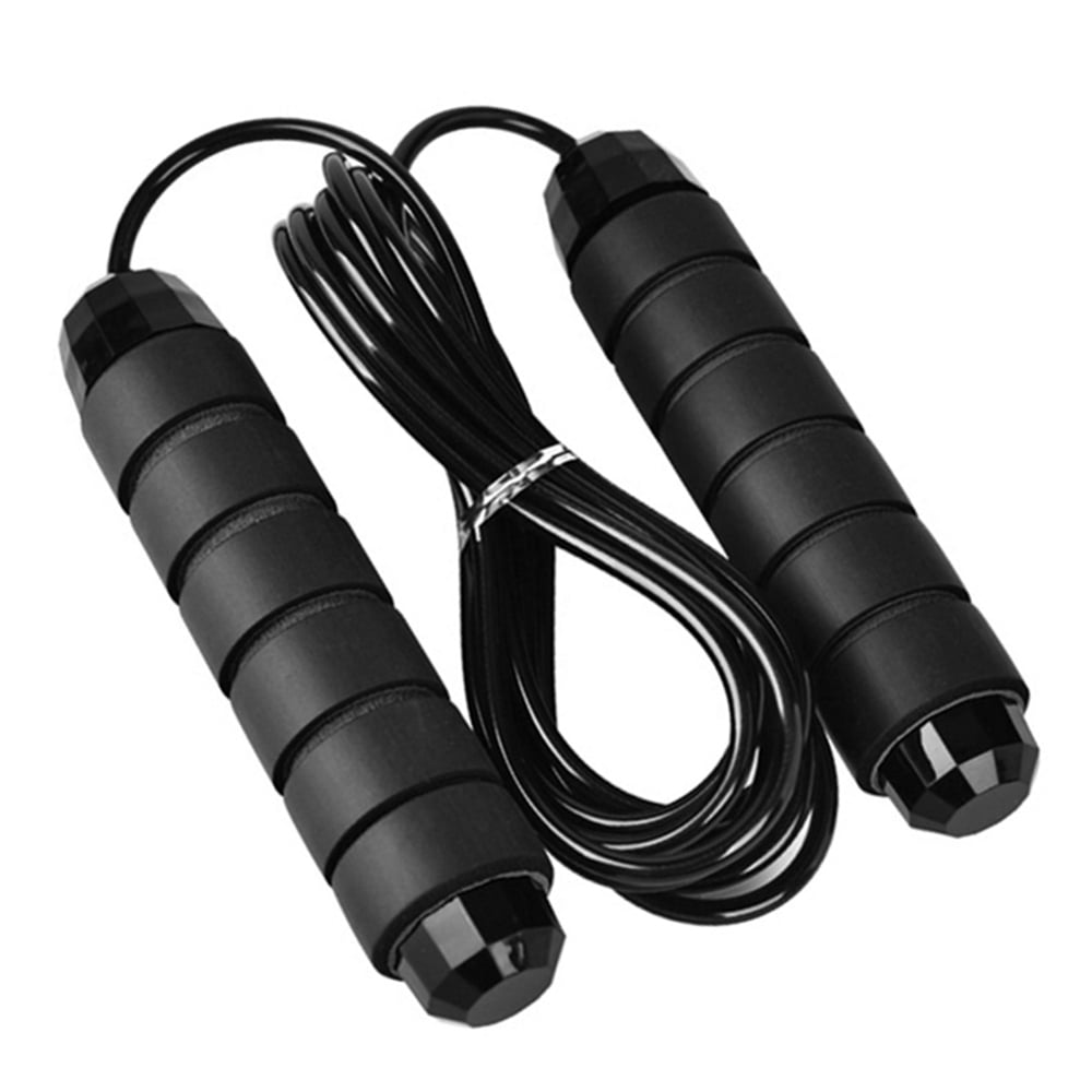 SKIPPING ROPE SPEED CABLE LEATHER WEIGHTED 8FT 9FT 10FT KEEP FIT JUMP ADJUSTABLE 