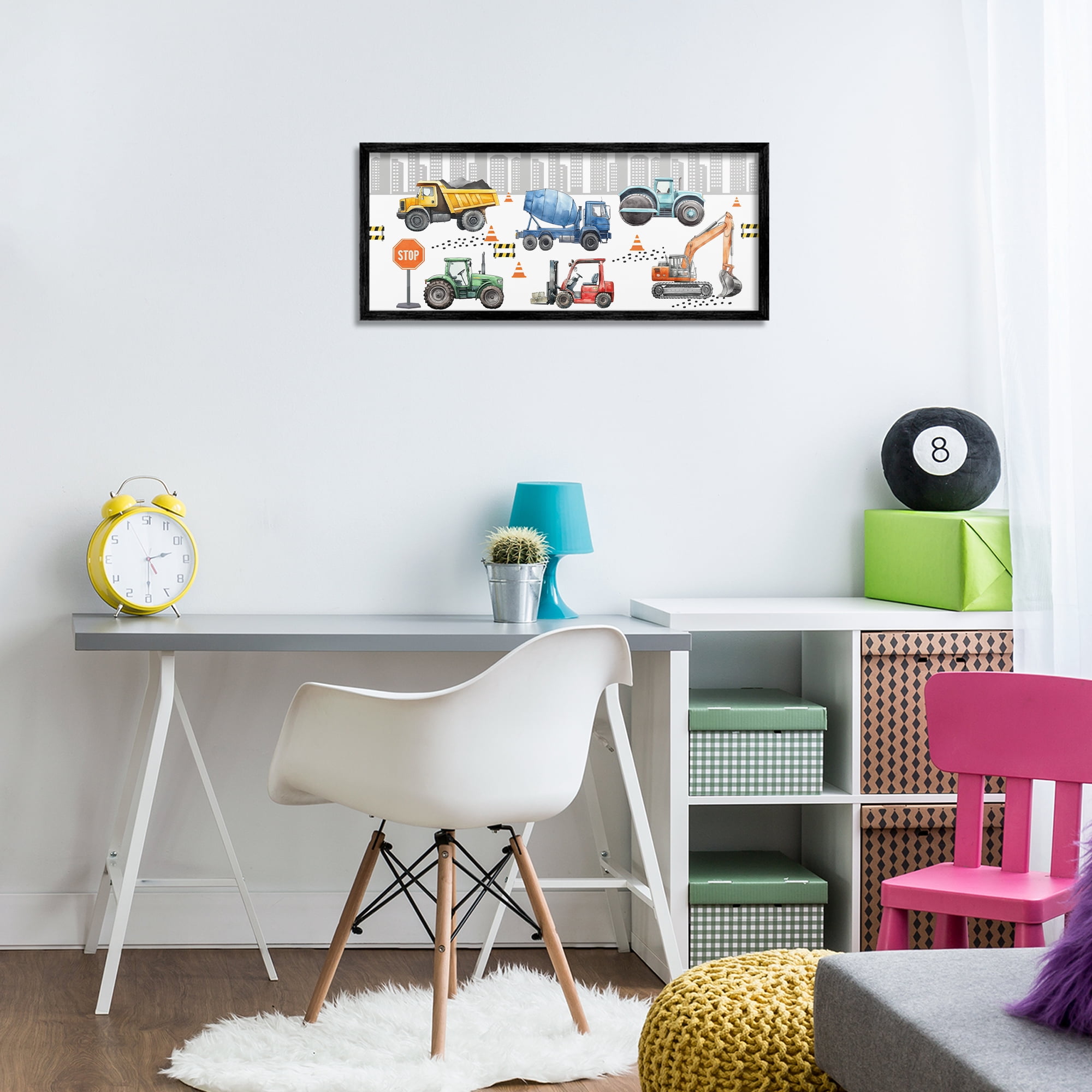 Stupell Industries City Keeps On Moving Black Framed Giclee Art, design by Christine Simpson Art