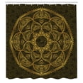 thumbnail image 2 of Ambesonne Mandala Shower Curtain, Circular Flower Nature Art, 69"Wx75"L, Army Green, 2 of 4