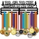 thumbnail image 1 of Soporte para medallas de running, colgador inspirador para medallas de running, expositor de medallas de maratón de hierro negro., 1 of 9