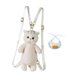 thumbnail image 4 of Mochila de peluche de gato, suave y ligera, ideal para uso diario en la calle. Tejido azul, 4 of 9