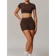 thumbnail image 2 of Conjuntos de entrenamiento for mujer, 2 piezas, sujetador deportivo, camiseta sin mangas, polainas de cintura alta, gimnasio, Yoga, ropa activa, Top de entrenamiento for mujer, 2 of 6