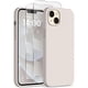 thumbnail image 1 of wonima11 Designed for iPhone 14 Plus Case Silicone, with 2X Screen Protectors, Full Body Shockproof Protective Cover, Liquid Silicone Slim Thin Phone Case for iPhone 14 Plus 6.7", Stone, 1 of 1