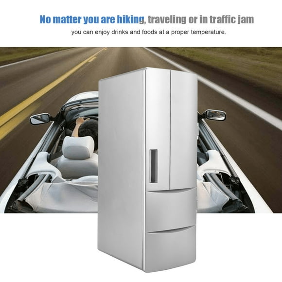 LYUMO Mini Fridge Freezer, Small Fridge Freezer, Portable Or Office Car For Home Boat