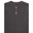 thumbnail image 3 of Modern Moments by Gerber Toddler Boy Waffle Henley Sweater Knit, 12 Months - 5T, 3 of 7