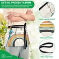 thumbnail image 4 of Yayeee Waist Apron with Pockets for Cooking Waterproof Half Server Aprons, White Cat Rainbow, 4 of 7
