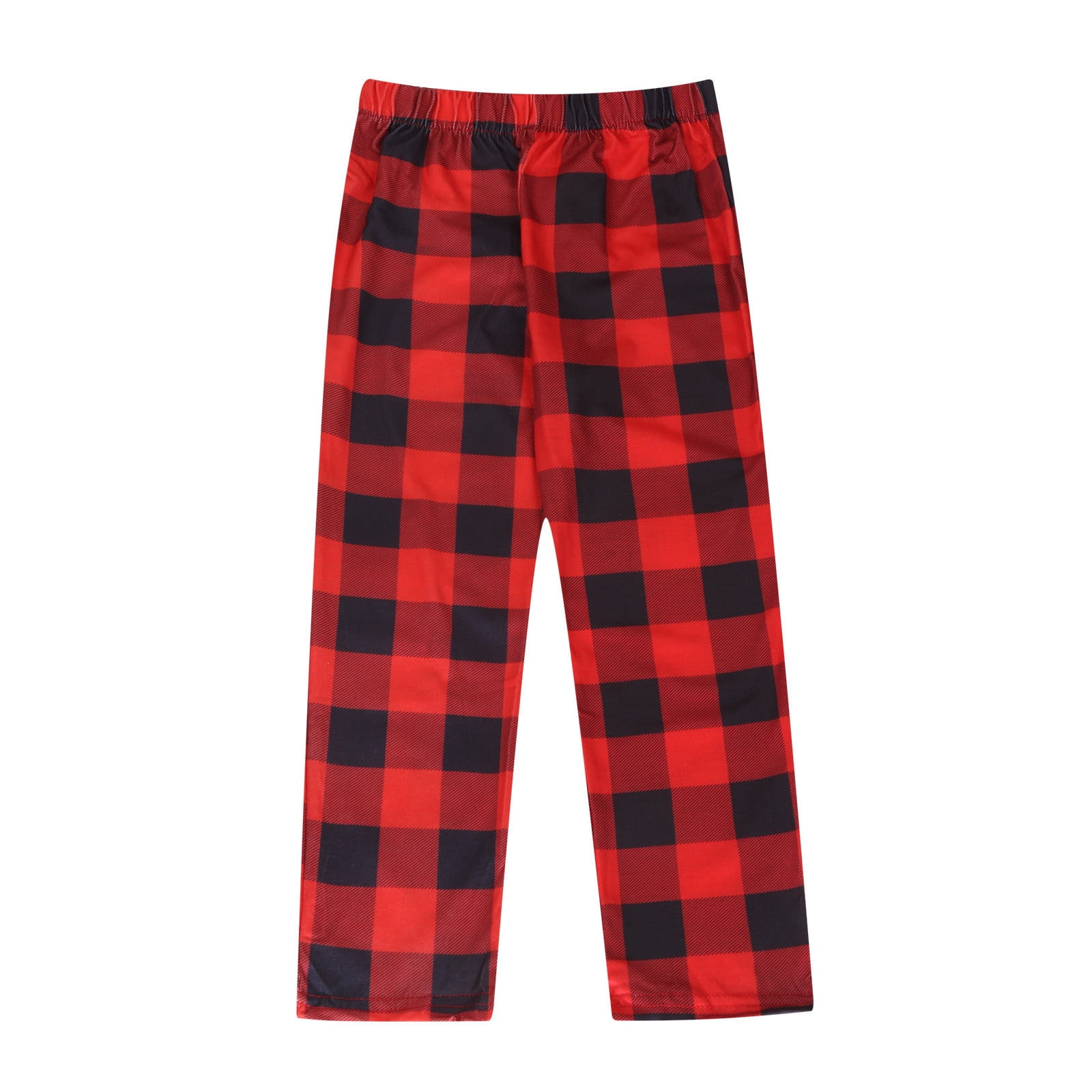 XZNGL Plaid Christmas Pajamas for Family Christmas Pajamas Pants for Family Christmas Women Mom Plaid Print Blouse Tops Pants Family Clothes Pajamas
