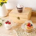 thumbnail image 6 of Triani 25 Pcs Individual Plastic Cupcake Containers Disposable with Connected Airtight Dome Lid Single Cupcake Holder Food Container for Desserts To-Go Fruit Bread Party Favor Cake, 6 of 7