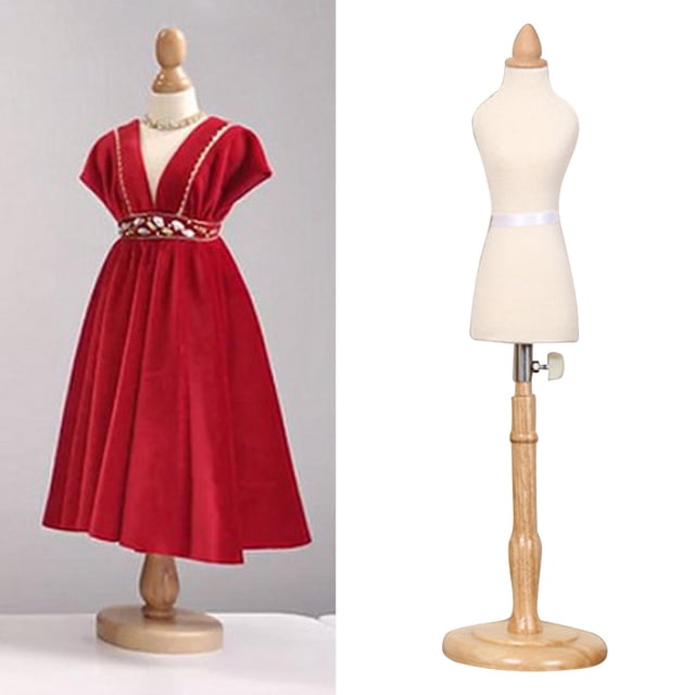 Maniquí de miniforma Colcomx con base redonda de madera