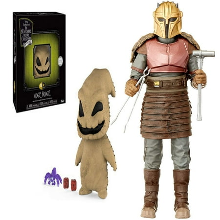 Nightmare Before Christmas - Oogie Boogie Collectible Figure + The Black Series The Armorer Toy 6-Inch Scale The Mandalorian Collectible Action Figure, Pack of 2