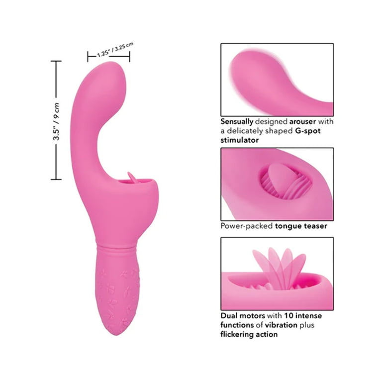 CalExotics Butterfly Kiss Vibrator Rechargeable Flicker - Pink