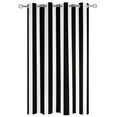 thumbnail image 2 of nqOlkjepod Outdoor Curtains for Patio Waterproof, Black Striped Outdoor Privacy Panels Grommet, Modern Farmhouse Black White Stripes Blackout Outside Curtains for Porch/Cabana 54"x95", 1 Panel, 2 of 8