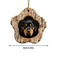 thumbnail image 2 of Lilgiuy Forest Animal Christmas Tree Ornaments, 2D Christmas Dog Pattern Acrylic Ornament, Forest Decorations Dog Seasonal Decor, Keepsake Gifts for Dog Lovers (3.15"), 2 of 5