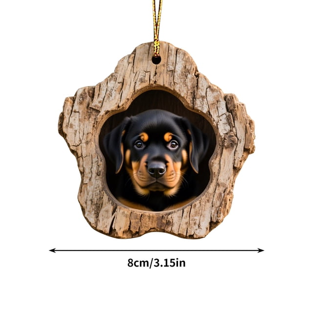 Christmas Tree Decorations,Festive Tree Hole Pendant Acrylic Decoration for Home Holiday Display