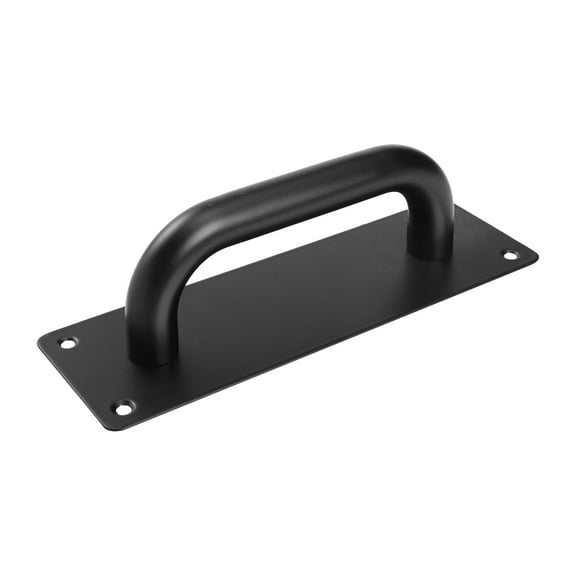 FUEENIRVA 1Pack Black Square Stainless Steel Handle for Door Pull and Push with Indoor Installation