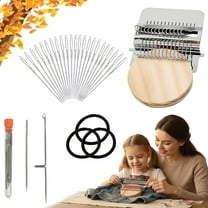 Yippzo Knit Patch Kit Darning Loom - Quickly Mini Mending Darning Loom for Mending Jeans Socks Clothes Loom Machine Makes Beautiful Stitching