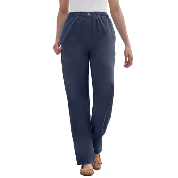 Woman Within Plus Size Petite 7-Day Corduroy Straight-Leg Pant