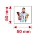 thumbnail image 3 of Tatuajes temporales JSYAVG Messi fútbol 40 hojas para niños, 3 of 6