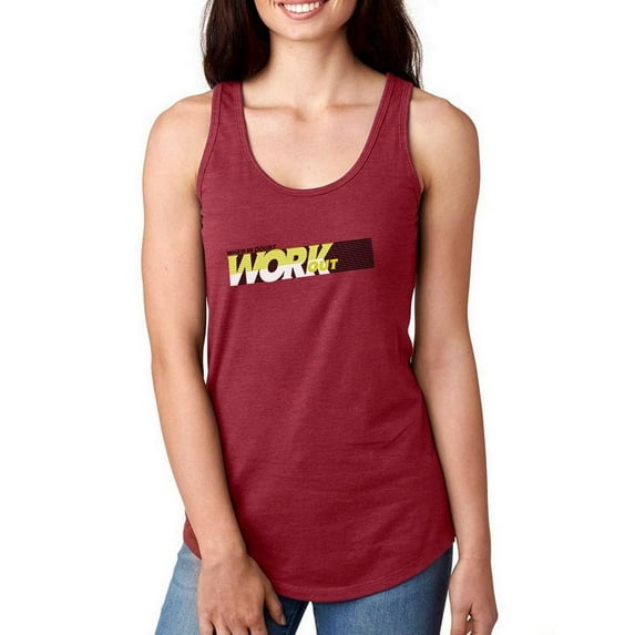 When In Doubt Work Out Racerback Tank Women -Image by Shutterstock, Female Large