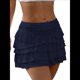 thumbnail image 3 of Faldas Vaporosas para Mujer, Faldas Pantalón con Volantes y Lazo, Minifaldas de Cintura Alta para Adolescentes, Faldas Pantalón de Tenis para Verano Azul Marino L, 3 of 8
